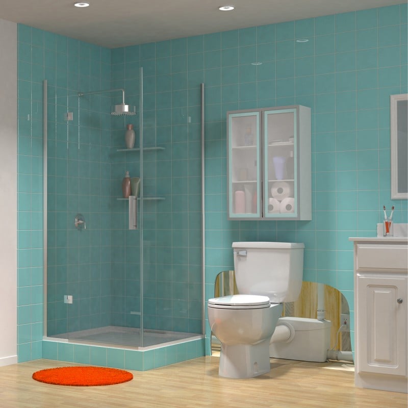 Macerator For A Full Bathroom Saniflo, Lift Station For Basement Shower