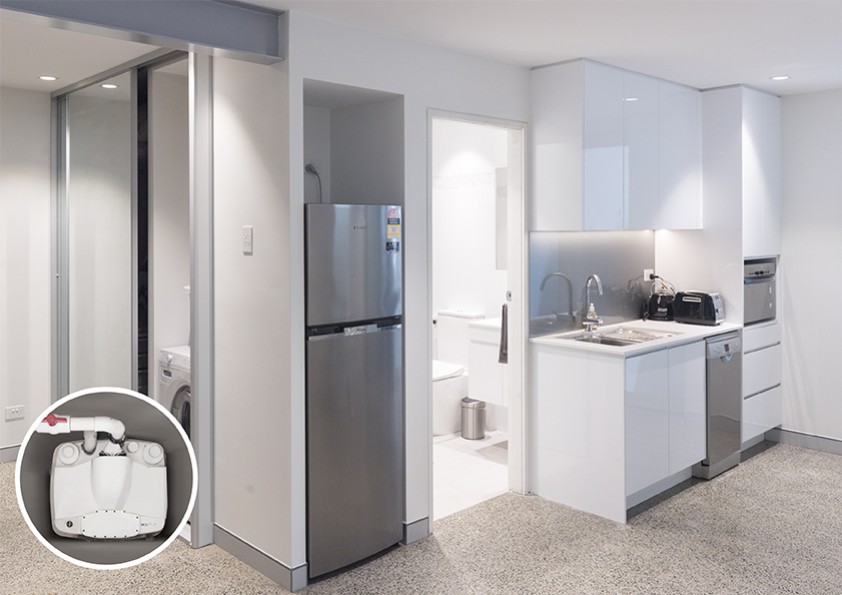 For Rent: Saniflo System Transforms Family Room into Studio Apartment!