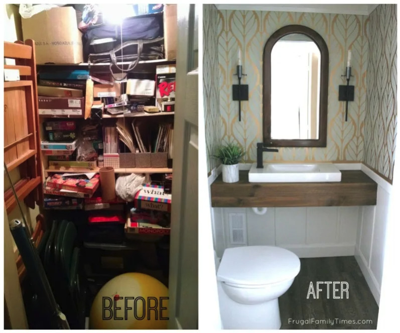From Tiny Closet to Perfect Powder Room with the Sanicompact!
