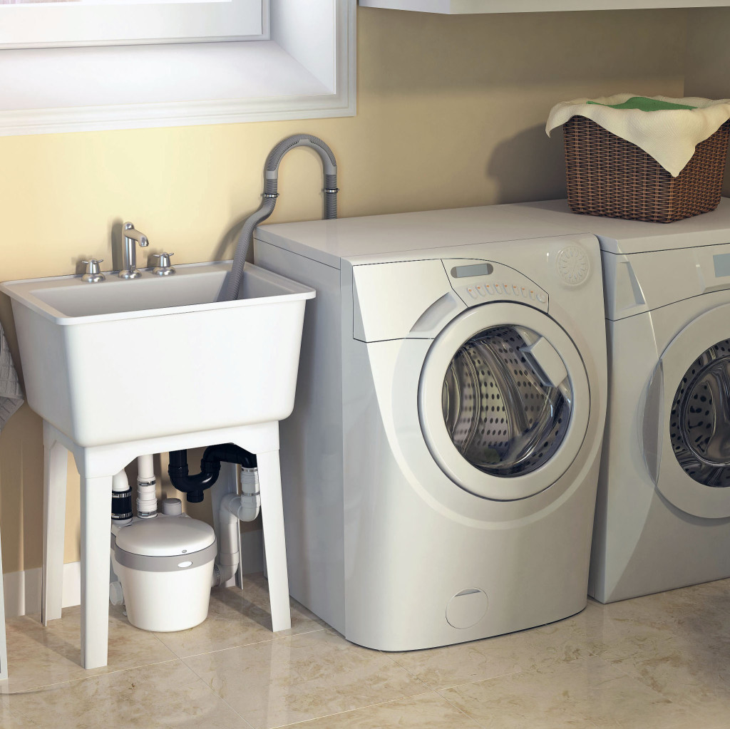 How to add a laundry room upstairs  using the Saniswift drain pump