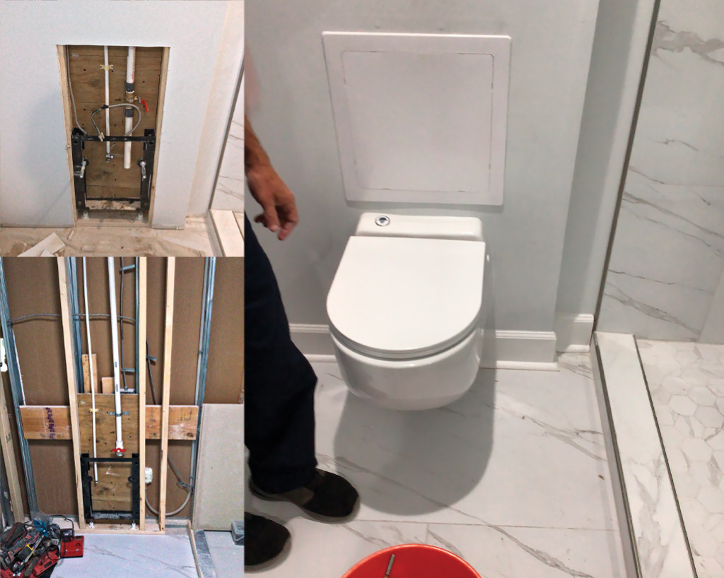Homeowner finds affordable, cost-saving solution to avoid raising the floor in high-rise condo bathroom renovation