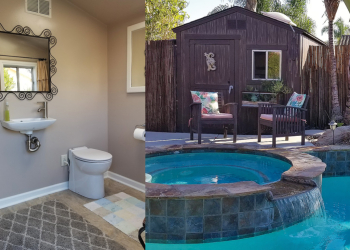 San Diego Homeowners Create Stunning Swimming Pool Half-Bath with Sanicompact