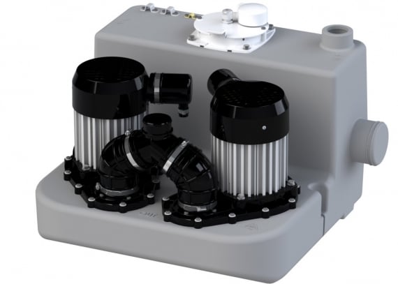 Saniflo USA introduces Sanicom 2 heavy-duty, duplex drain pump to handle high-volume, high-temperature applications