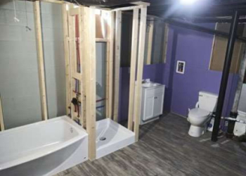 South Carolina remodeler installs toilet and vanity without  breaking concrete